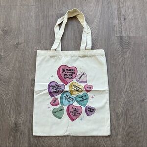 🆕 Taylor Swift Conversation Hearts Eras Tour Double Sided Canvas Tote Bag